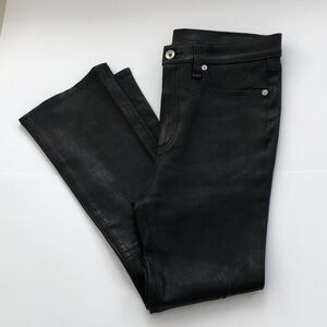 NEW Rag & Bone Lambskin Leather Straight Leg Pants